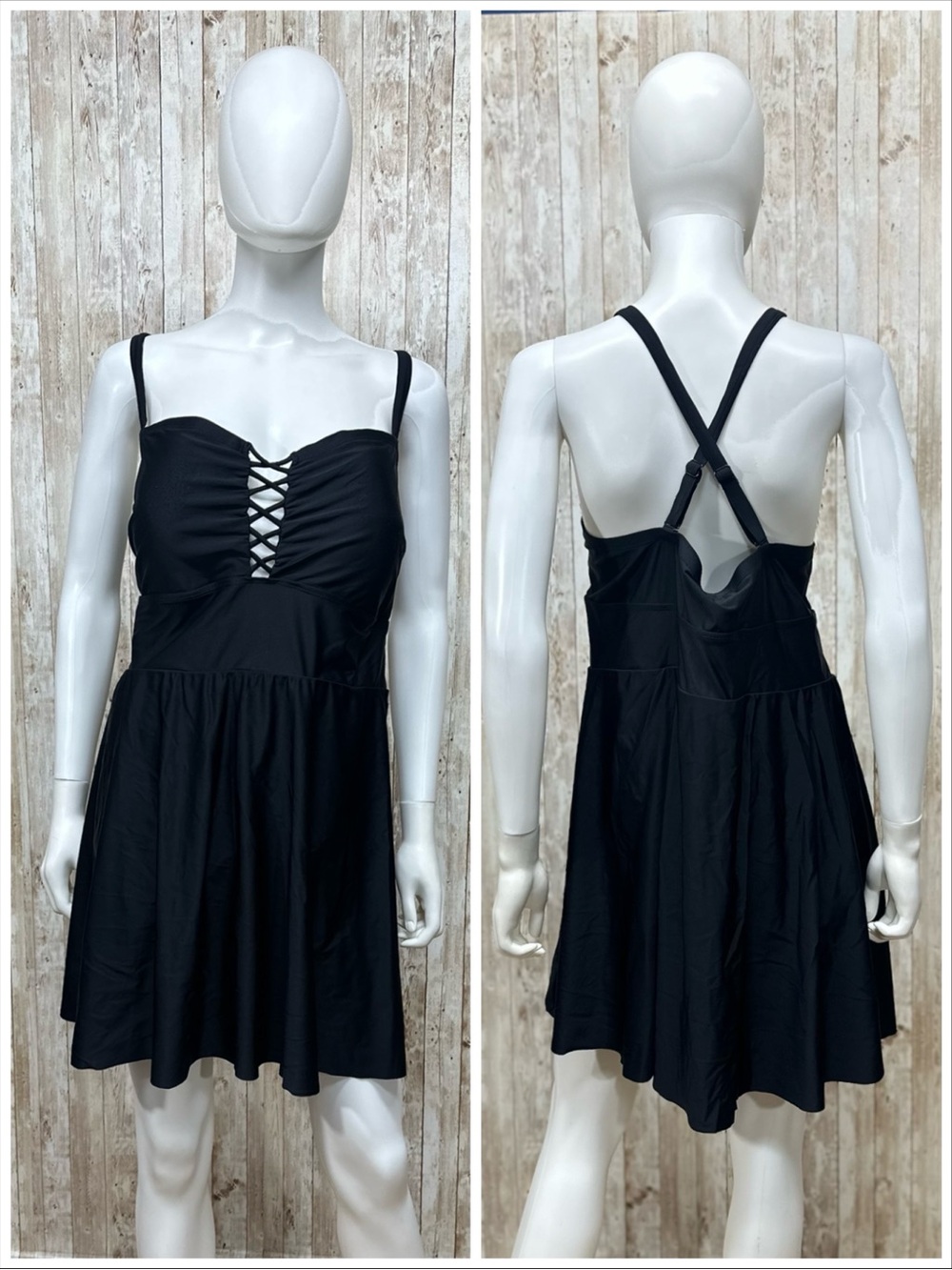 Torrid Black One-Piece Swim Dress [C12]